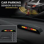 Парктроник с 4 сензора Car Parking Sensor System и зони за засичане - отпред 0.3-0.8 метра и отзад 0.3-2.5 метра