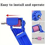 Уред за точене на свредла от от 2 до 5мм, от 5 до 8мм, от 8 до 12.5мм от здрави материали за дълготрайна употреба