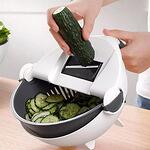 8в1 Мултифункционална купа с подвижна цедка и ренде МAGIC VEGETABLE CUTTER