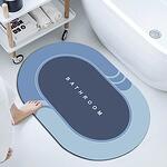 Абсорбираща водата антихлъзгаща подложка Bath Mat Blue