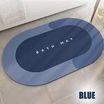 Абсорбираща водата антихлъзгаща подложка Bath Mat Blue