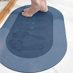 Абсорбираща водата антихлъзгаща подложка Bath Mat Blue