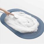 Абсорбираща водата антихлъзгаща подложка Bath Mat Blue