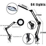 Лед настолна лупа с 10 кратно увеличение и три режима на работа