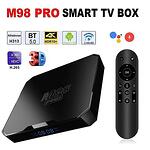 4K плеър - Smart TV Box M98 Pro притежаващ гласов контрол, операционната система Android и AllWinner H313 процесор за качествено видео