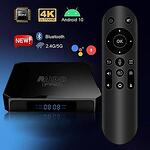 4K плеър - Smart TV Box M98 Pro притежаващ гласов контрол, операционната система Android и AllWinner H313 процесор за качествено видео