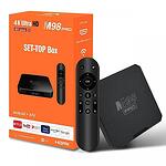 4K плеър - Smart TV Box M98 Pro притежаващ гласов контрол, операционната система Android и AllWinner H313 процесор за качествено видео