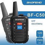 Комплект от 2 броя мини радиостанции UHF Baofeng С50 с UHF честоти