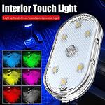 2 Броя RGB LED Осветление за автомобил с Touch Light сензор и лесен монтаж