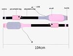 Масажен загряващ колан при болки в кръста и корема по време на месечен цикъл, с 3 регулируеми нива на нагряване и и 3 програми с вибромасаж