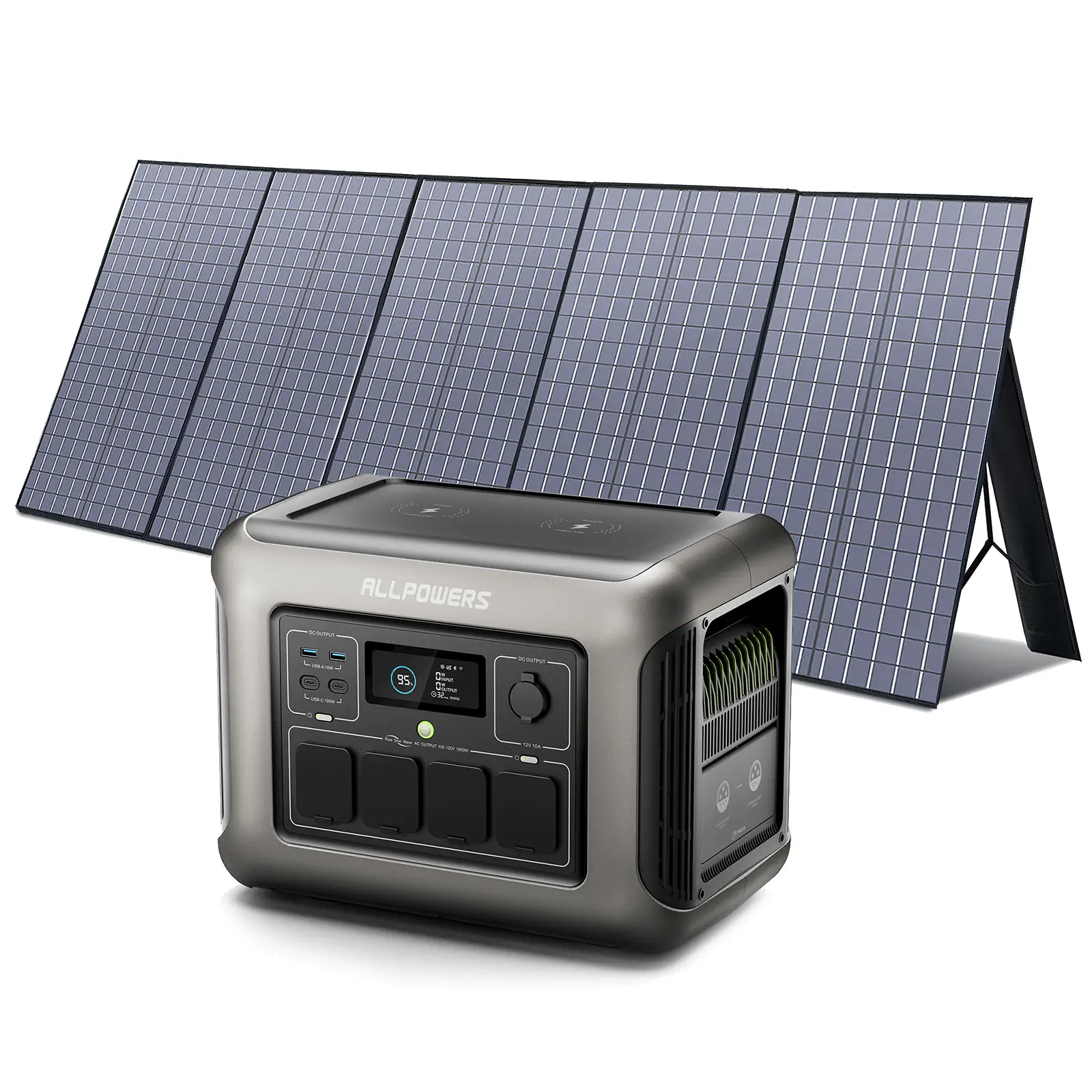 ALLPOWERS Solar Generator Kit 1800W (R1500 + SP037 400W Solar Panel)