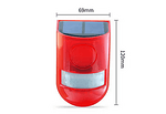 Слънчева инфрачервена аларма със сензор за движение и 110db сирена