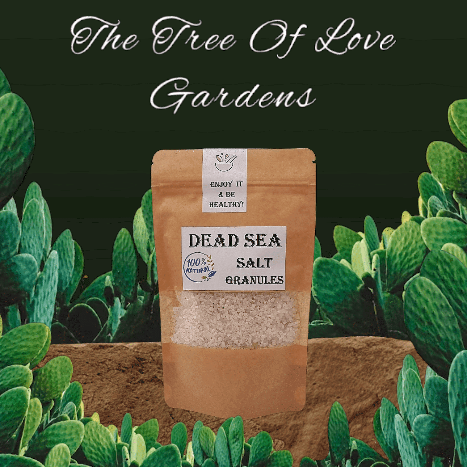 Dead Sea Salt Granules | 100% Pure Natura | Epsom Salt,Body Scrubs, Skin Hydration, Bulk Size.