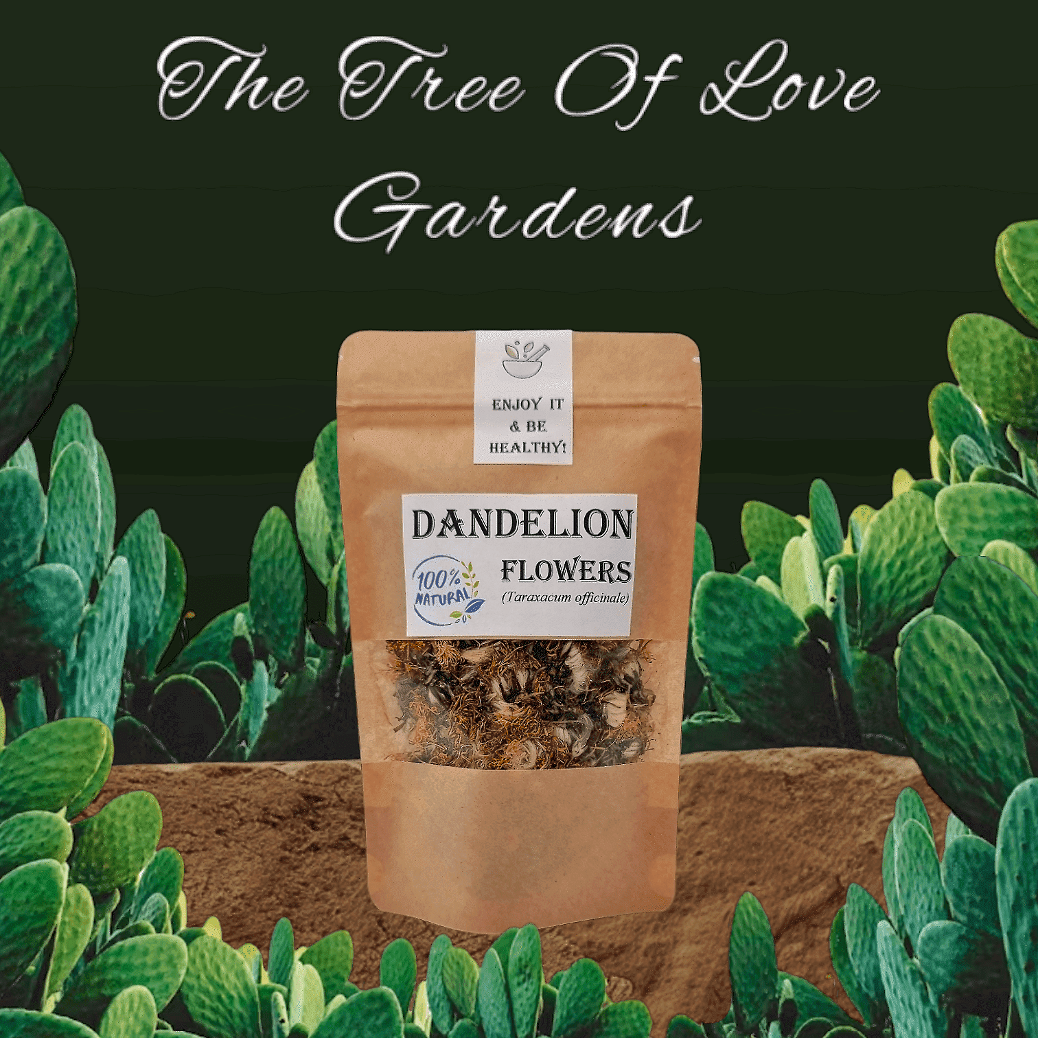 Dandelion Flowers |   Dried  Dandelion Flowers | Wildcrafted | Dandelion Flower Tea |  Taraxacum officinale