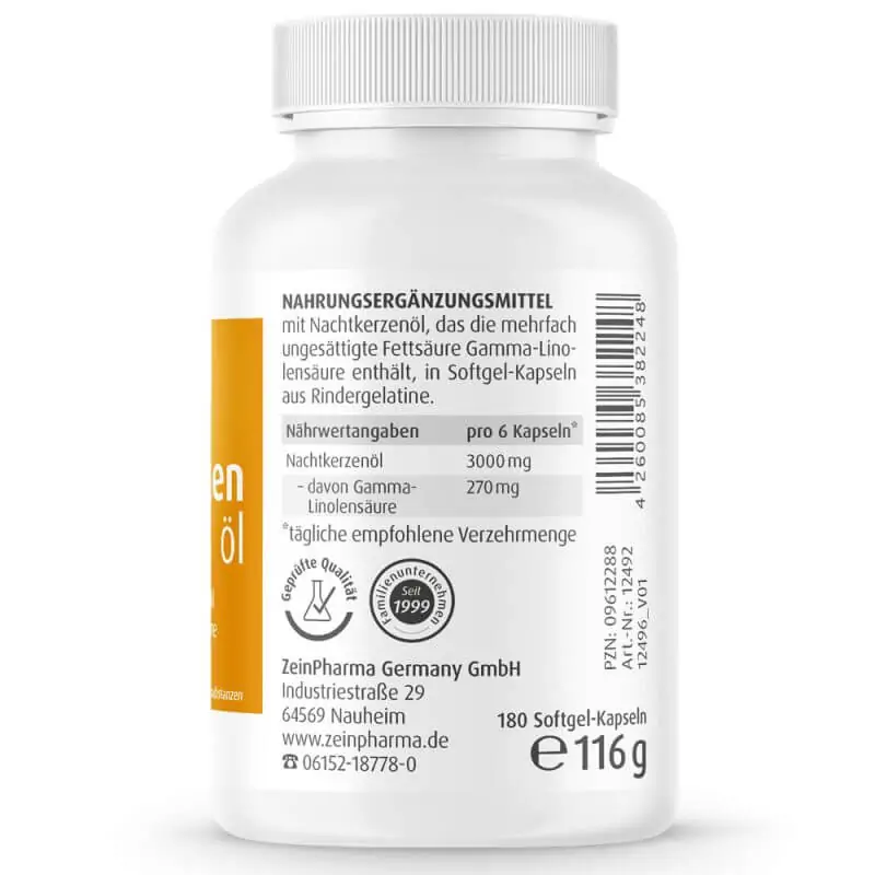 Вечерна иглика - Primrose Oil / ZeinPharma 180 желирани глобули