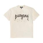 Balenciaga - Logo Paint T-Shirt - Cream