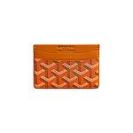 Goyard Pattern Cardholder - Orange