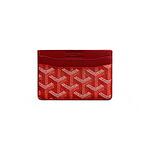 Goyard Pattern Cardholder - Red