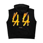 44 Label Group - Flame Sleeveless Hoodie - Black