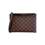 Louis Vuitton - Damier Pattern Clutch - Brown