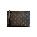 Louis Vuitton - LV Pattern Clutch - Dark Brown/Black