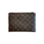 Louis Vuitton - LV Pattern Clutch - Dark Brown/Black