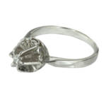 Годежен пръстен бяло злато с диамант 0.06 ct.