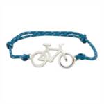 Сребърна гривна "Bisycle"