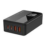 Зарядно устройство LDNIO A4809C 100W, 220V, настолно, с 2 USB-A и 2 USB-C порта.