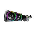 PC Water Cooling AiO Darkflash TR240 RGB 2x 120x120 (черен)