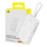 Powerbank Baseus Magnetic Mini 10000mAh, Lightning 20W MagSafe (бял)