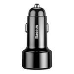 Автомобилно зарядно Baseus Magic 2x USB QC 3.0 45W (черно)