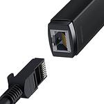 Мрежов адаптер Baseus Lite Series USB към RJ45 (черен)