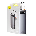 Хъб 11 в 1 Baseus Metal Gleam Series, USB-C към 3x USB 3.0 + 2x HDMI + USB-C PD + Ethernet RJ45 + microSD/SD + VGA + AUX