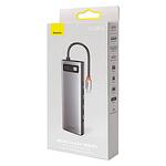 Хъб 11 в 1 Baseus Metal Gleam Series, USB-C към 3x USB 3.0 + 2x HDMI + USB-C PD + Ethernet RJ45 + microSD/SD + VGA + AUX