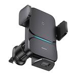 Baseus Wisdom Wireless Charging Air Ventil Electric Car Phone Holder (черен)