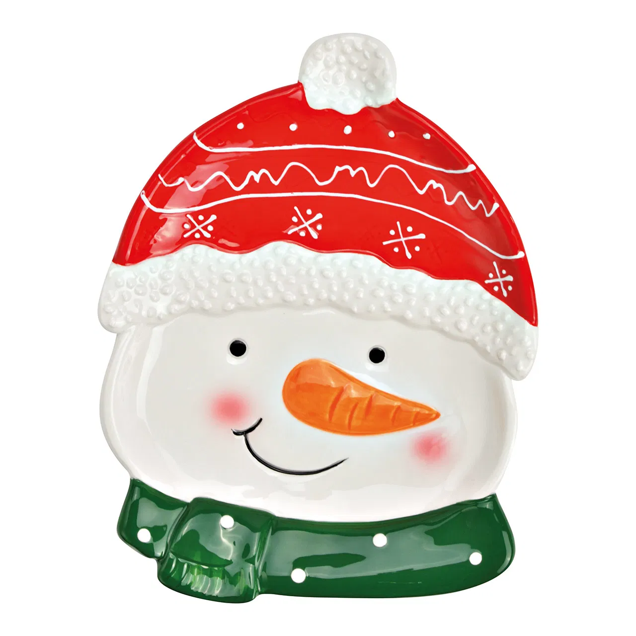 3D керамична чиния Снежен човек, цветна, 21х17х3см 3D керамична чиния Снежен човек, цветна, 21х17х3см