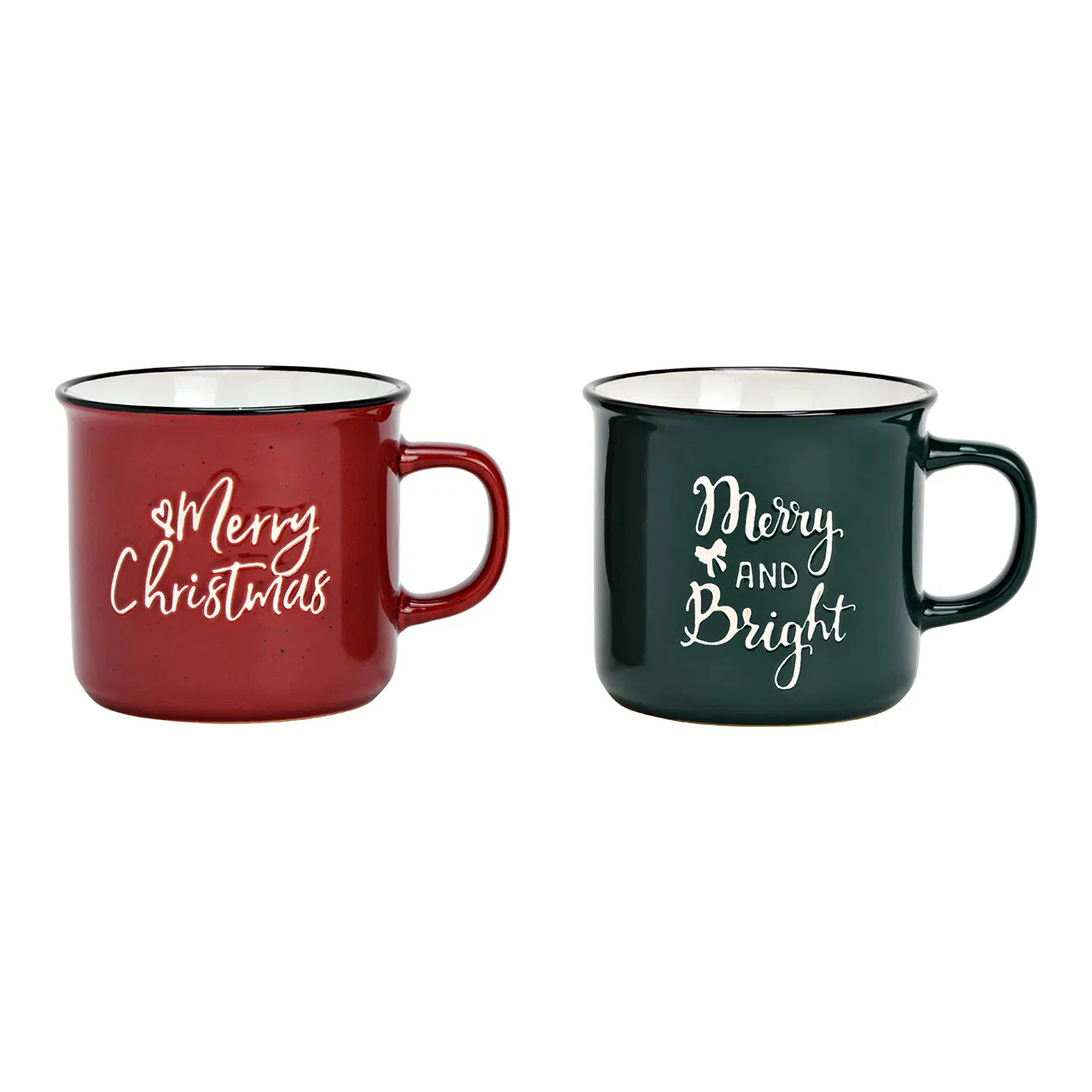 Комплект коледни чаши с надпис 285мл Комплект коледни чаши с надпис 285мл