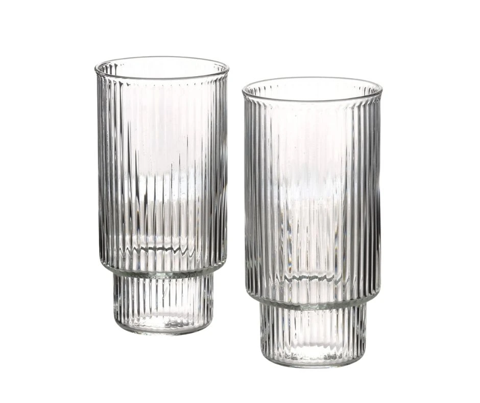 Комплект стъклени чаши за вода 400мл, 4 броя