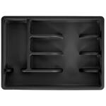 Пластмасов органайзер за прибори, черен, 36x25.5x6см