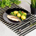 Комплект чинии за хранене Ø25.5см, 6 броя, черни