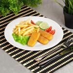 Комплект чинии за хранене Ø25.5см, 6 броя, бели