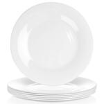 Комплект чинии за хранене Ø25.5см, 6 броя, бели
