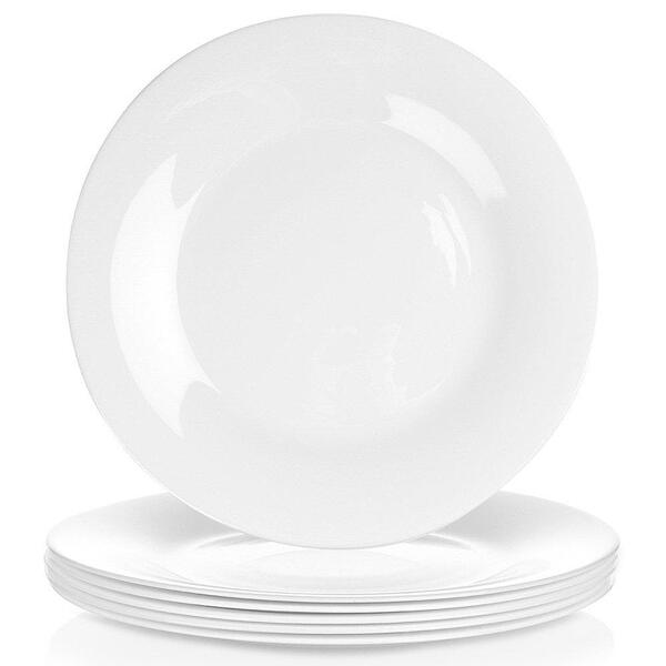 Комплект чинии за хранене Ø25.5см, 6 броя, бели