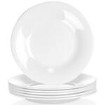 Комплект десертни чинии Ø18см, 6 броя, бели