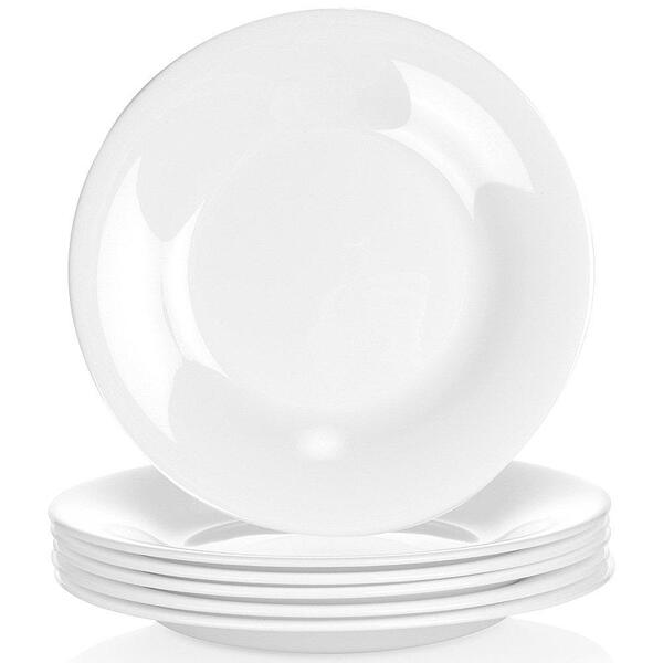 Комплект десертни чинии Ø18см, 6 броя, бели