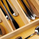 Органайзер за прибори от бамбук, 25x35 см