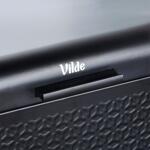 Метална кутия за хляб, черна, 34x20x15см