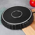 Керамична форма за тарт 24.5см, черна