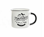 Порцеланови чаша с надпис "The Mountains are calling and I must go" 340мл